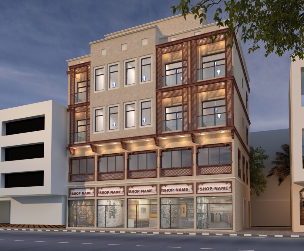 G+M+2-Commercial-Residential Building-Pic